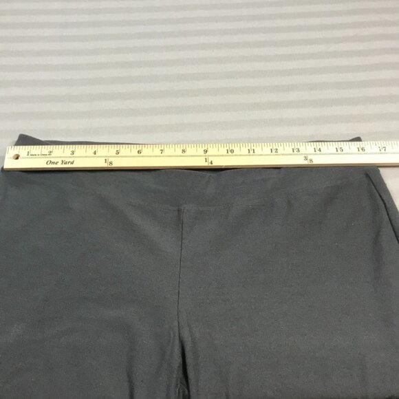 Eileen Fisher Pants Womens Large Black Stretch Straight Leg Casual Trousers - Picture 5 of 9